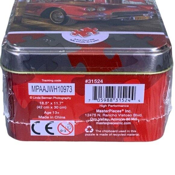 Puzzle World's Smallest Classic Car 1000 Piece Tin Box 11.7x16.50 in New Sealed - Picture 10 of 16